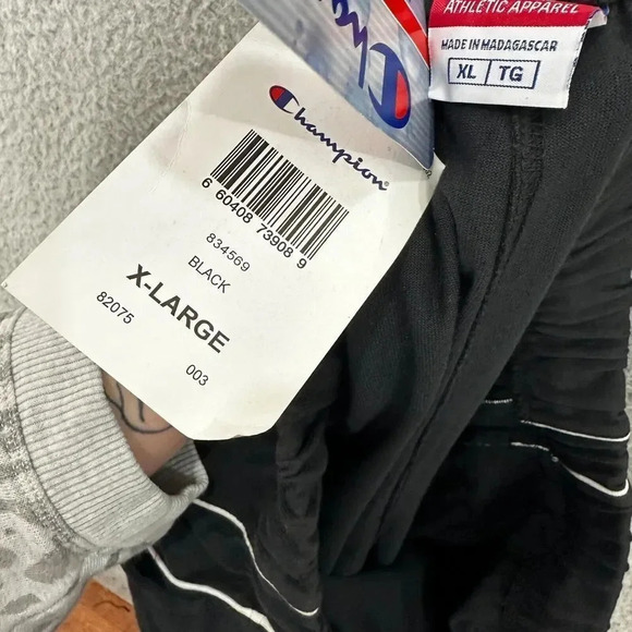 Champion shorts mens XL black logo performance moisture wicking dadcore NWT - Picture 8 of 8